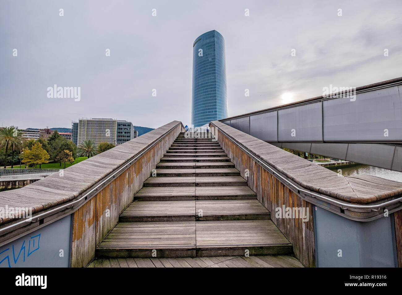 Torre Iberdrola, Bilbao, Spanien, Baskenland, Europa Stockfoto