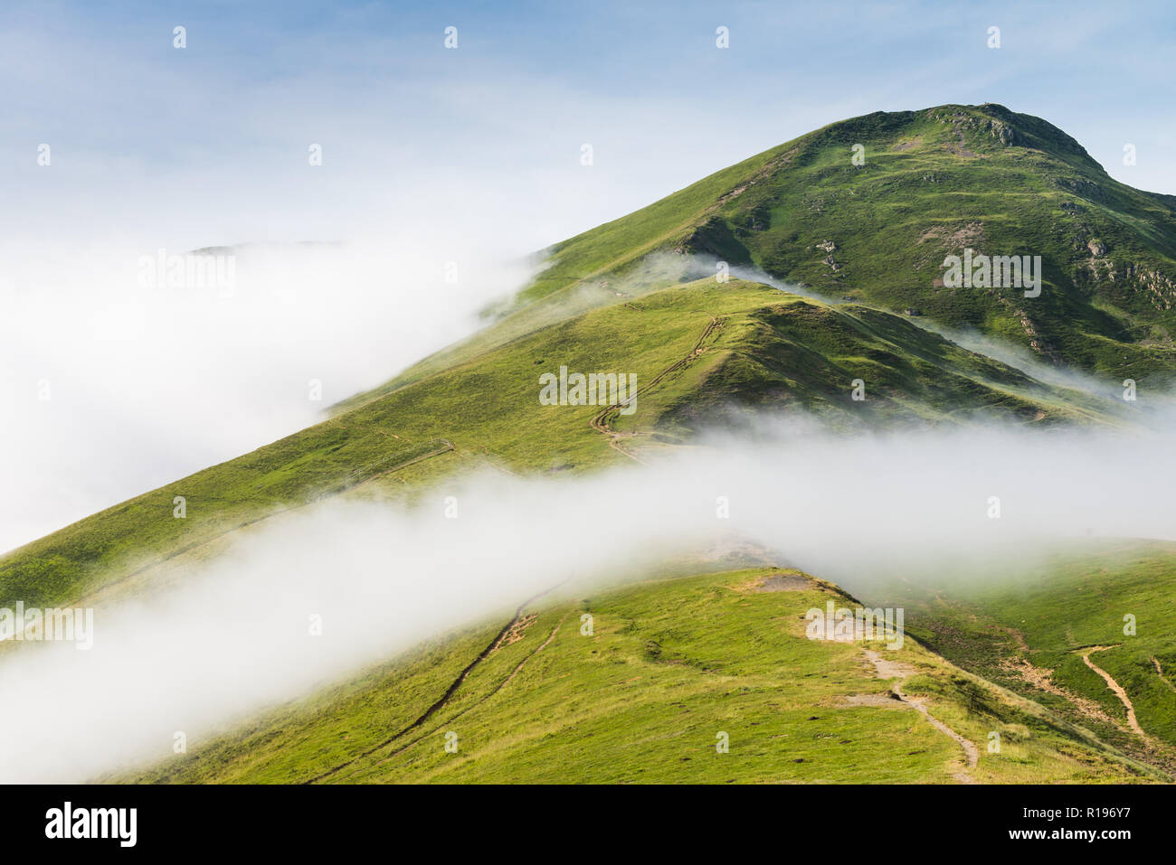 Die wunderschöne Bergwelt der französischen Pyrenäen. Stockfoto