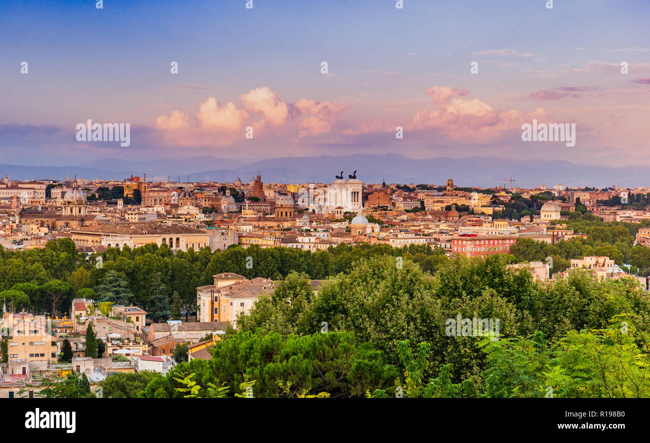 Bella Vista über Rom, Italien Stockfoto
