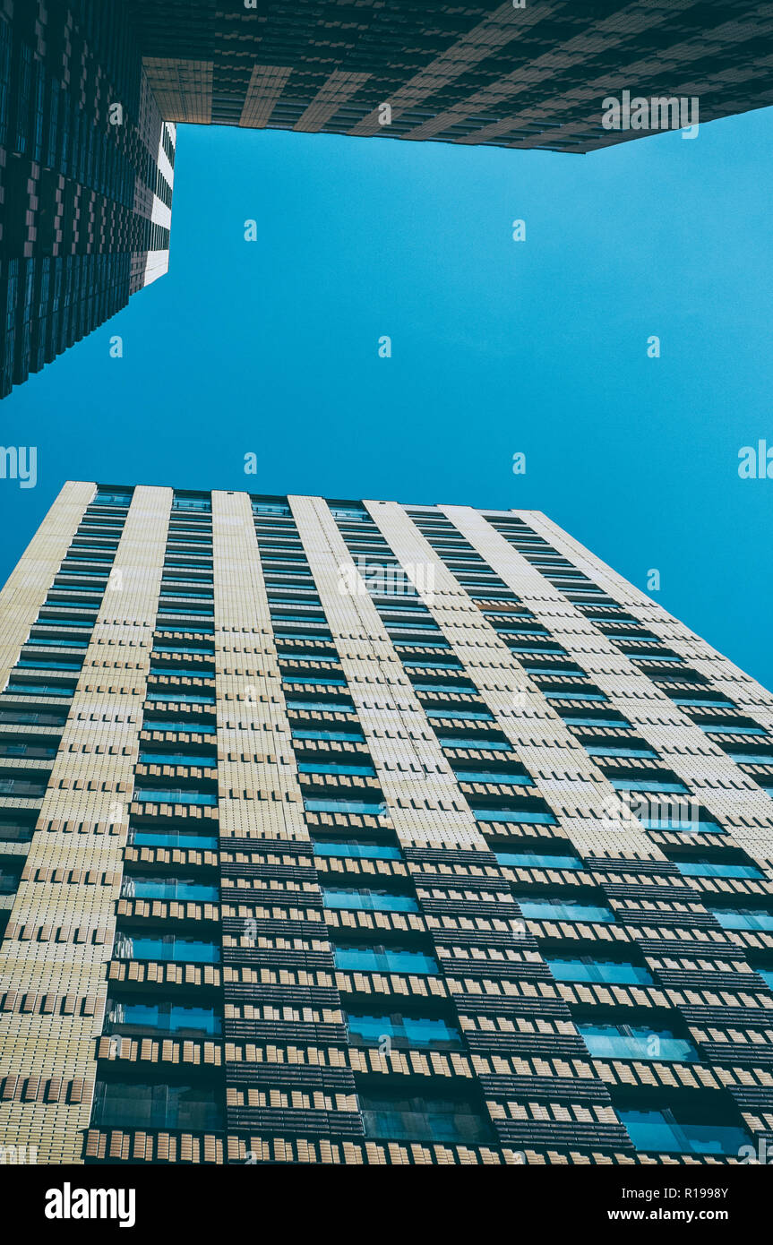 High-Rise Bürohaus im Großraum Amsterdam Zuid der niederländischen Hauptstadt in den Niederlanden Stockfoto