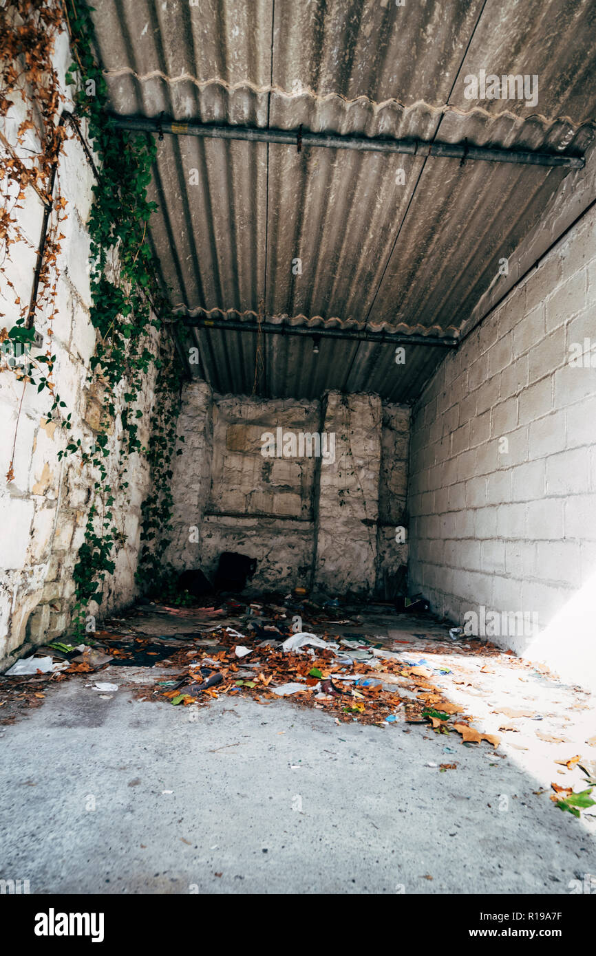 Leeres Auto Garage Stockfoto