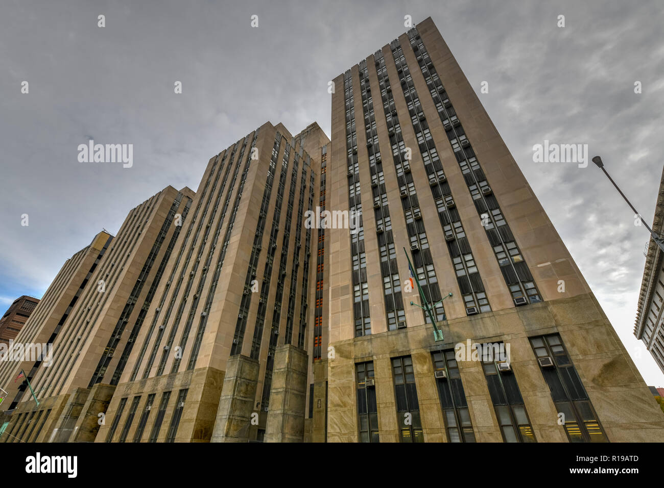 Manhattan kriminellen Gerichtsgebäude in der Manhattan Civic Center in New York City Stockfoto