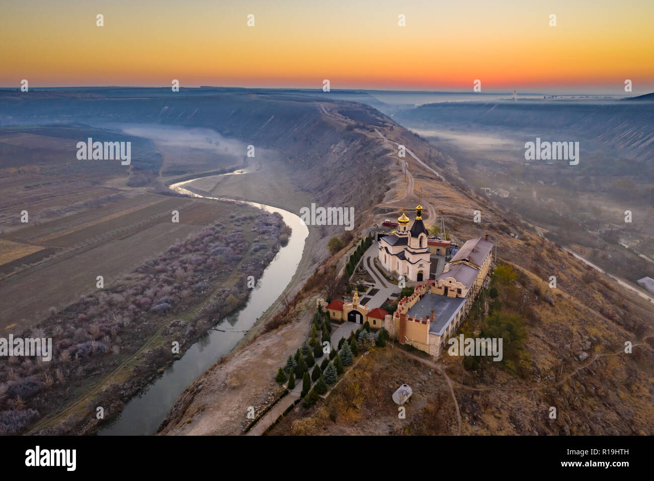 Vor Sonnenaufgang in Orhei Moldau Republik Stockfoto