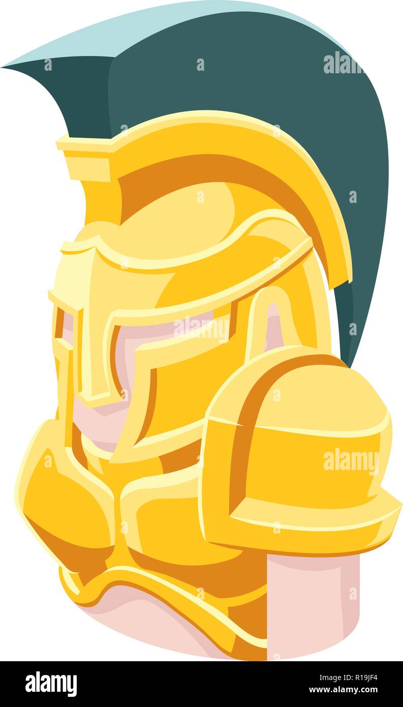 Spartan Mann Avatar Menschen Symbol Stock Vektor