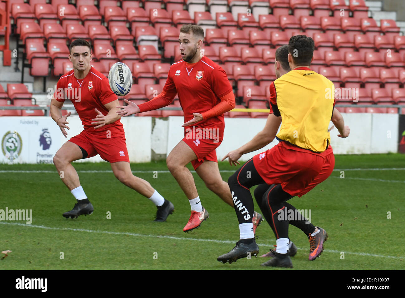 Racecourse Ground, Wrexham, Großbritannien. 10 Nov, 2018. ; Rugby League World Cup Qualifier, Kapitäne, Wales/Irland; Courtney Davies von Wales Credit: Richard Long/News Bilder Credit: Aktuelles Bilder/Alamy leben Nachrichten Stockfoto