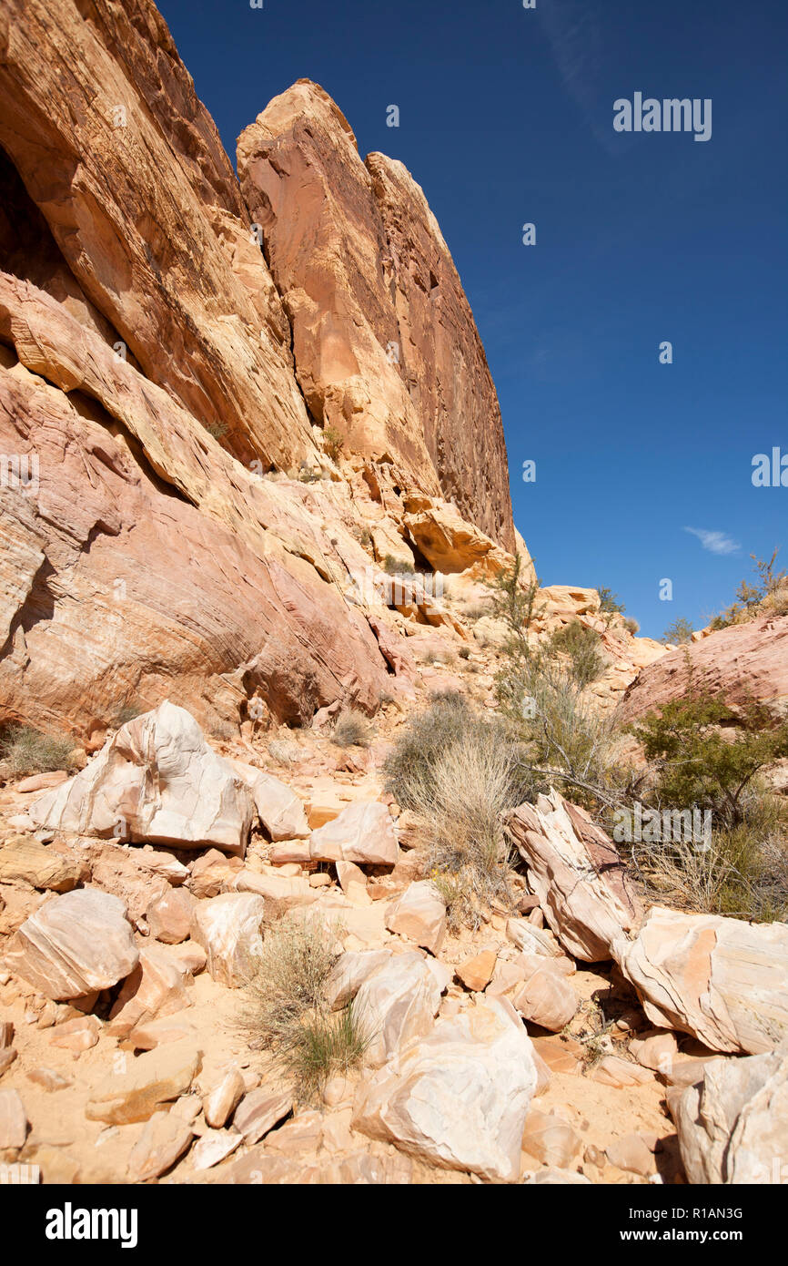 White Dome Trail im Valley of Fire State Park, Nevada Stockfoto