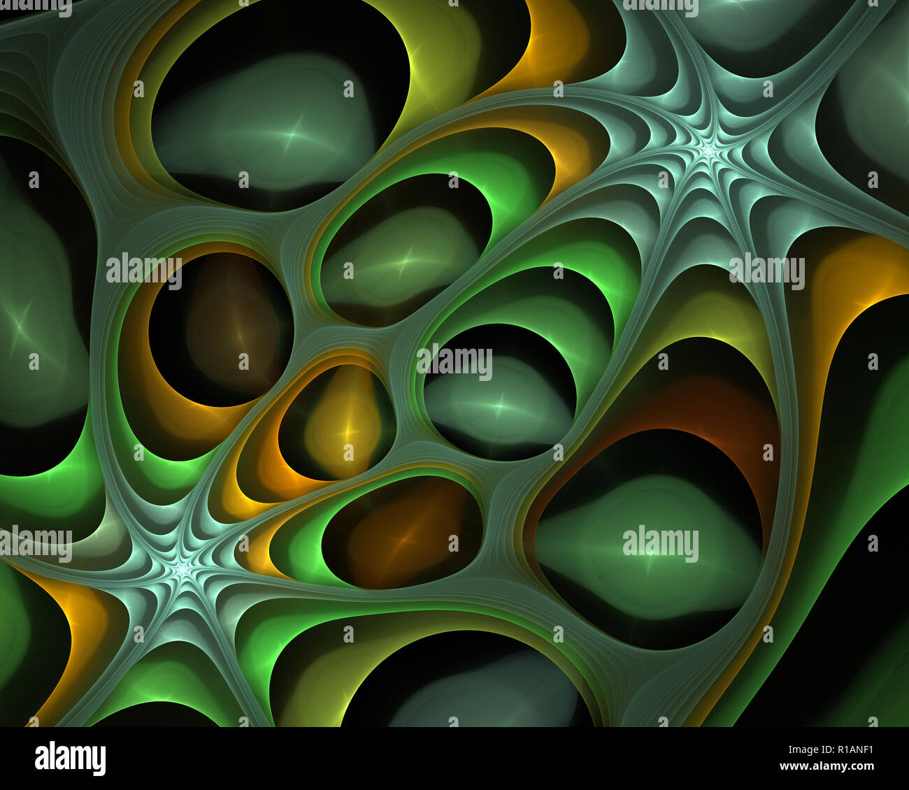 Glatte Welle Abstract Background, fließende leuchtende Farbe motion Konzept, trendige Abstract layout Tapeten digitale Kunst Stockfoto