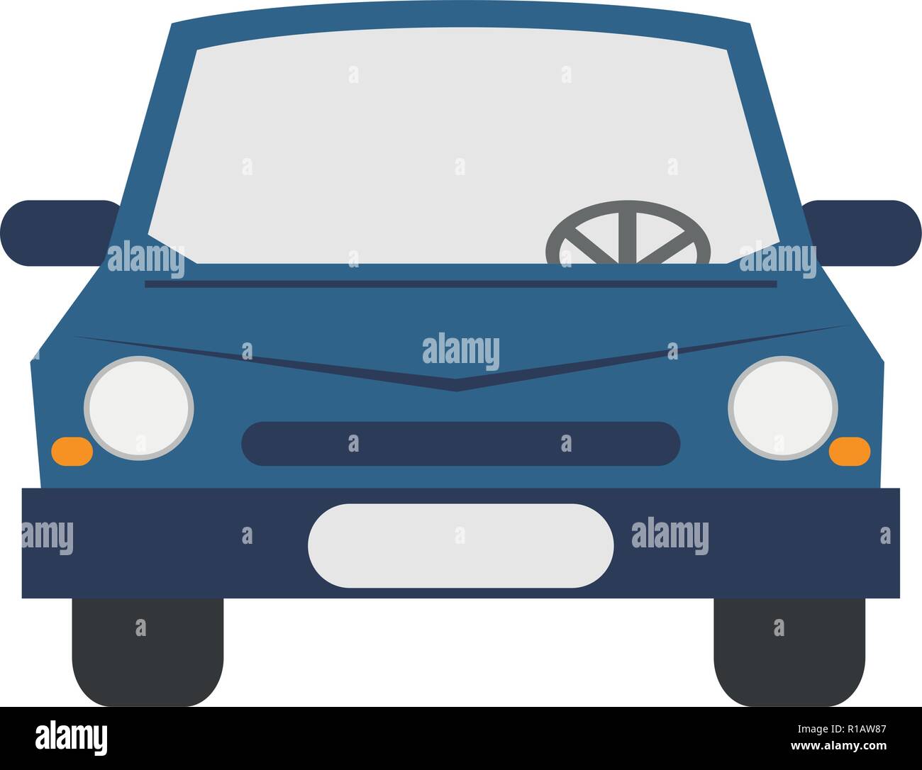 Auto Fahrzeug Frontalansicht symbol Vektor illustration Graphic Design Stock Vektor