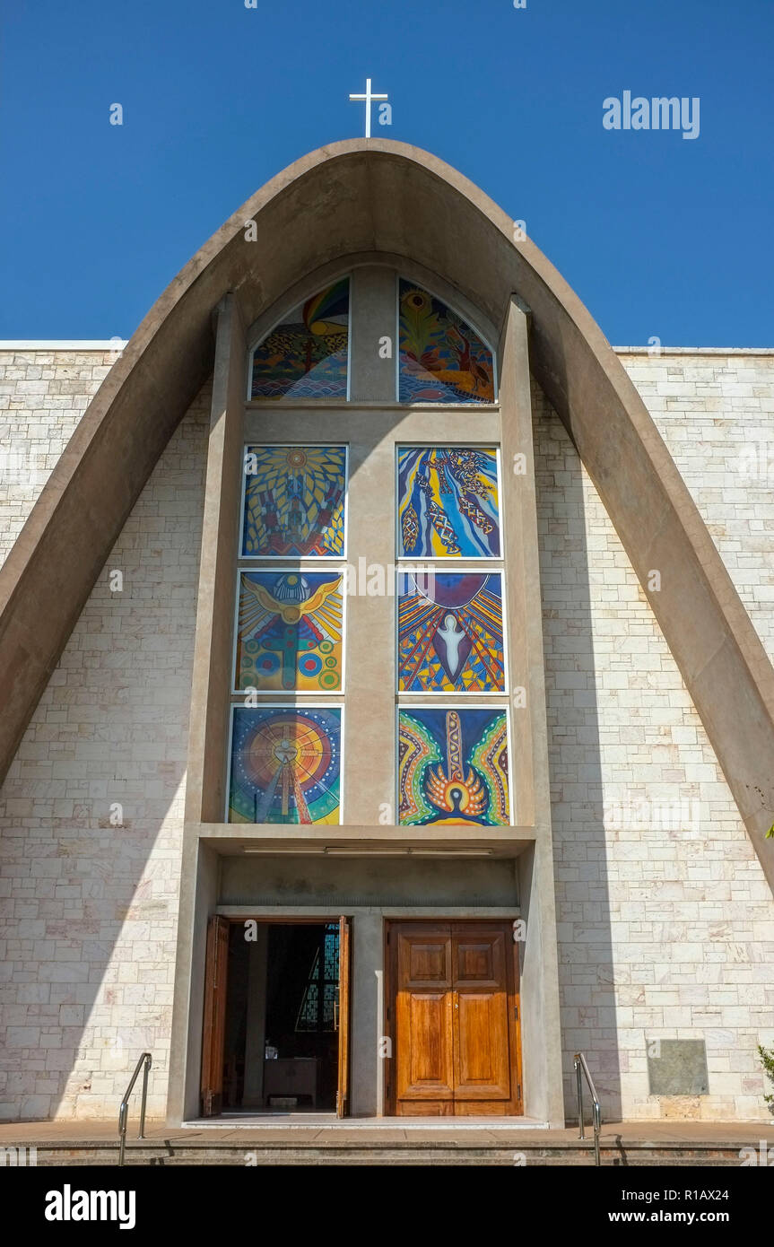 Die St. Maria, Stern des Meeres die Kathedrale ist der Ort, an dem die meisten katholischen Gottesdienst in Darwin, Northern Territory, Australien. Stockfoto