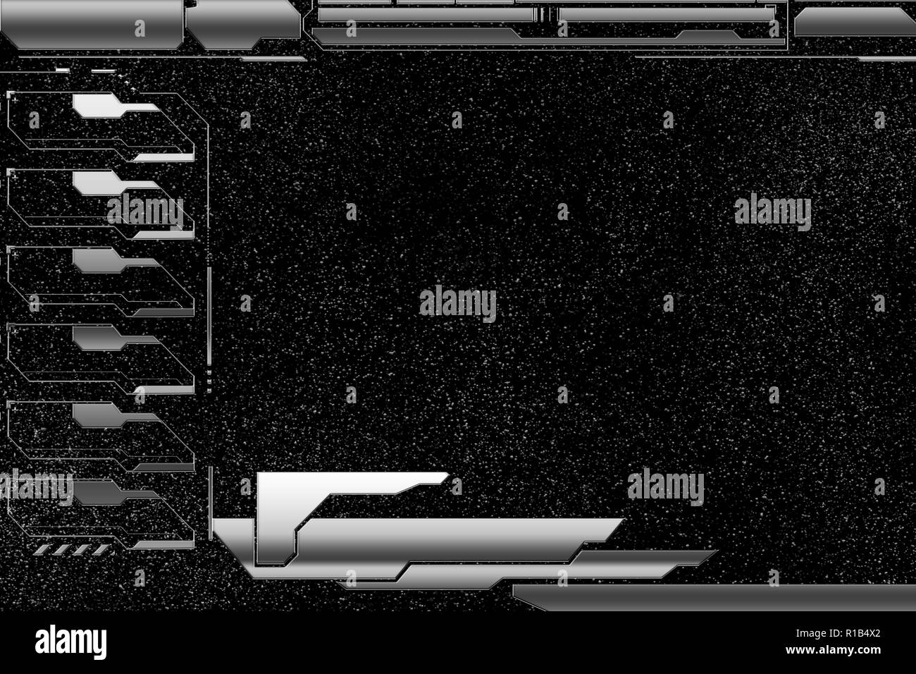 Globale Cyber Space Technology Network Security Konzept. Sicheres Internet und Computer Verbindung. Datenbank und Server. Große Datenverarbeitung Stockfoto