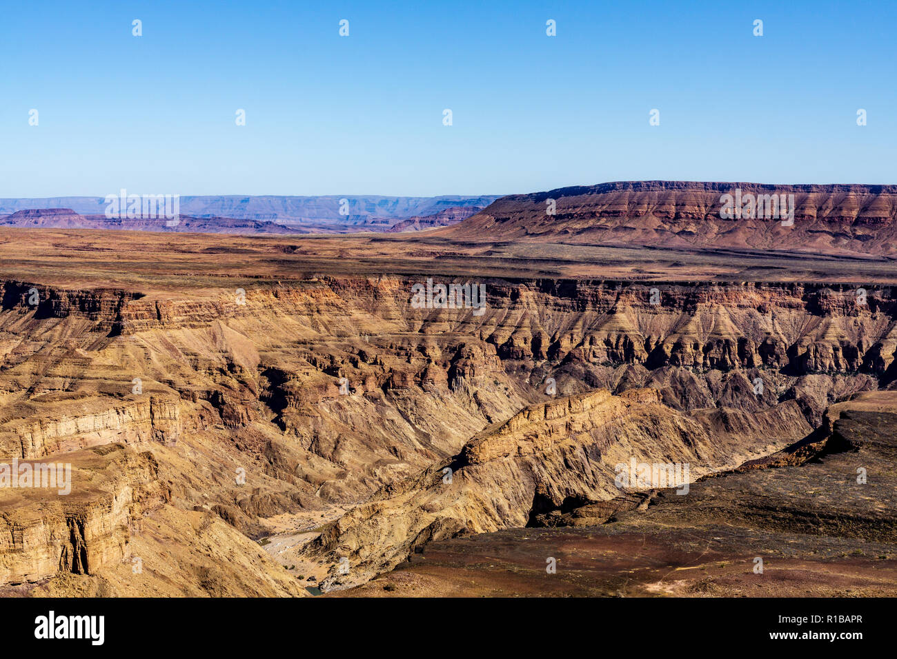 Fishriver Canyon namibia Afrika Klippen Stockfoto