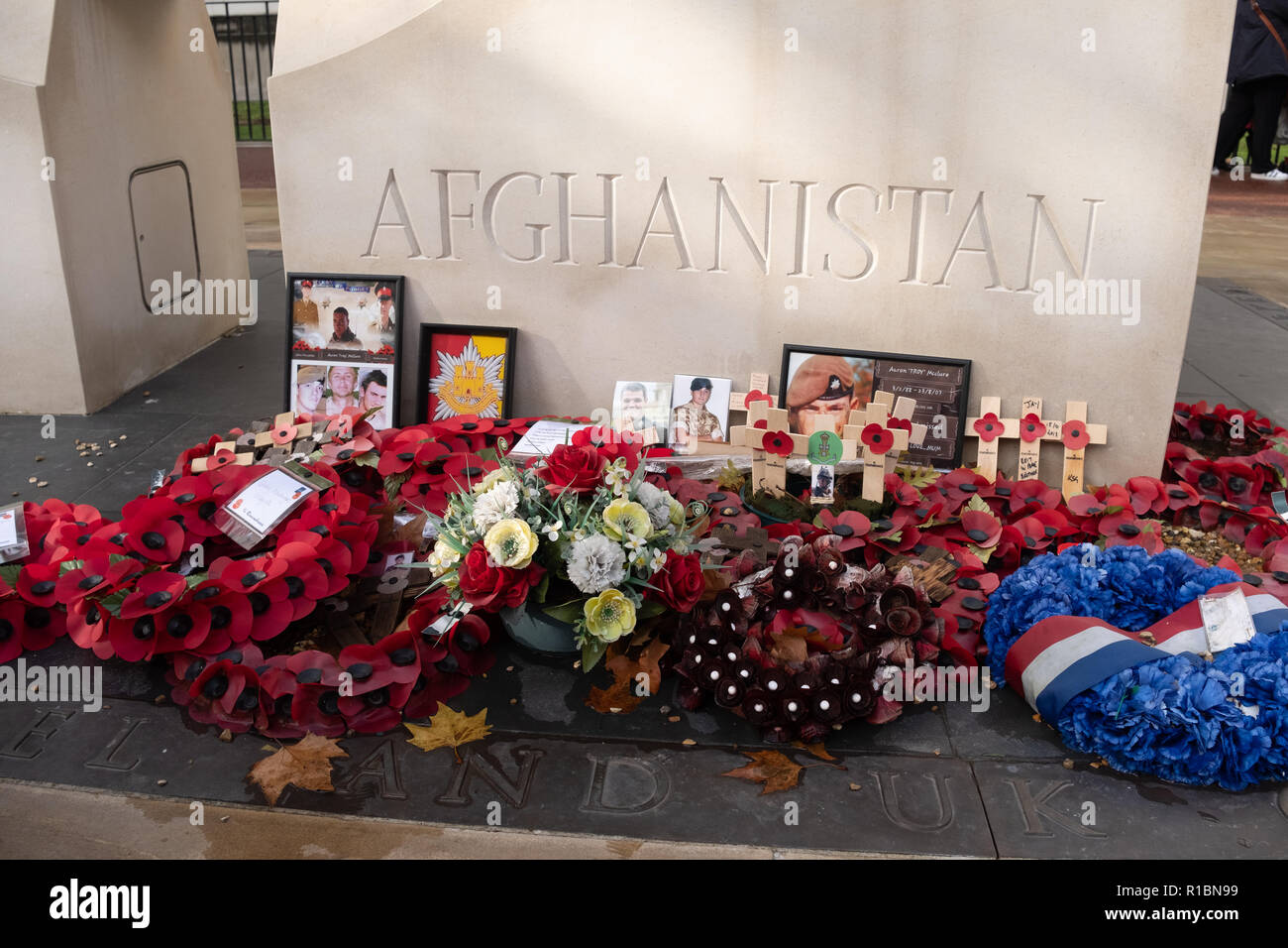 London, Großbritannien, 11. November 2018: Der Irak und Afghanistan Denkmal an der Whitehall in London auf das Gedenken Sonntag Kreditkarten: Auf Sicht Fotografische/Alamy leben Nachrichten Stockfoto