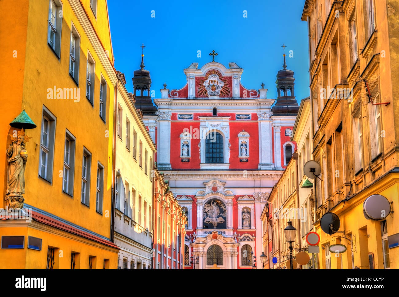 Stiftskirche der Muttergottes von der Immerwährenden Hilfe und St. Maria Magdalena in Poznan, Polen Stockfoto