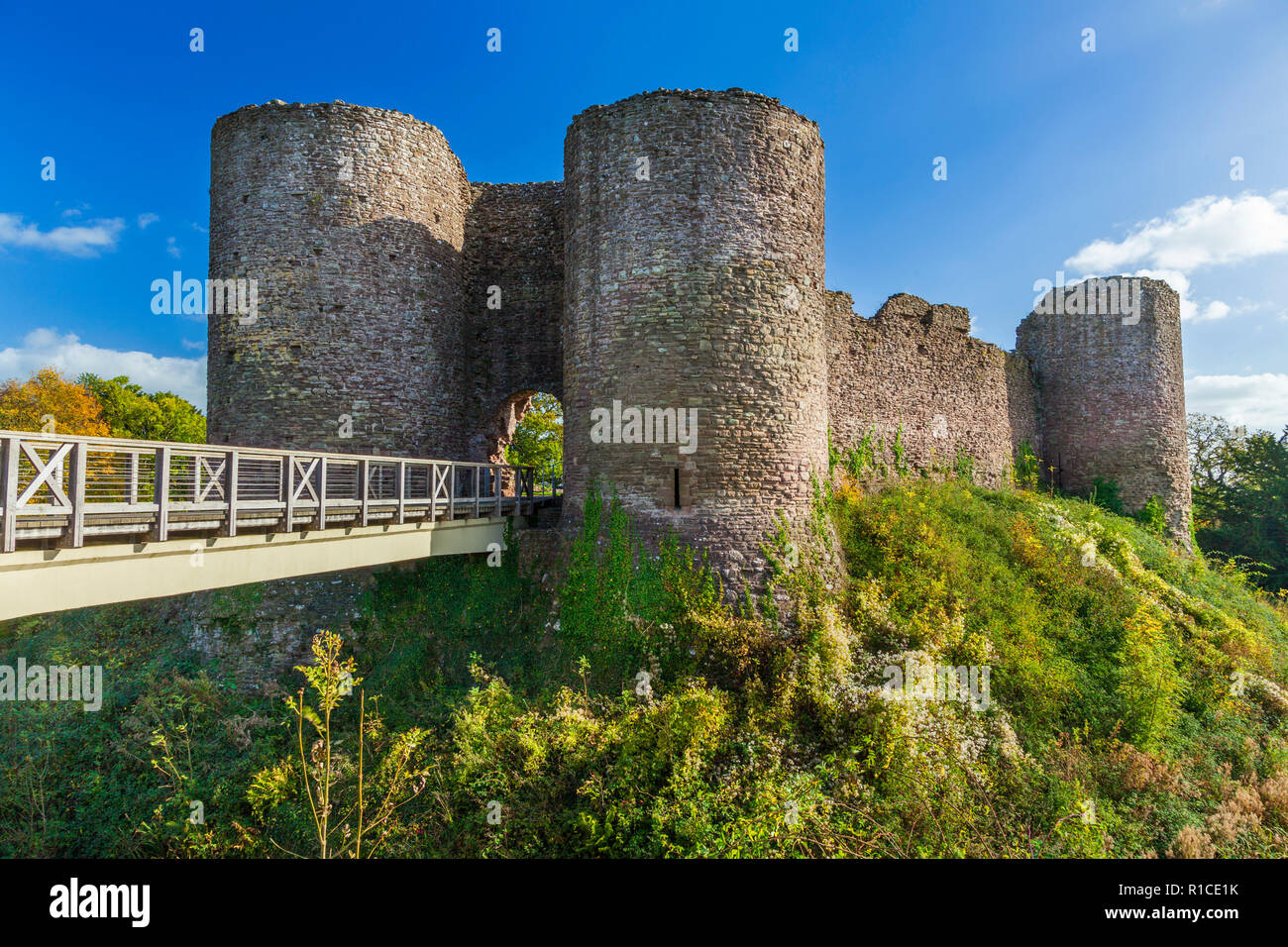 White Castle, Abergavenny, Monmouthshire, Wales, Großbritannien Stockfoto