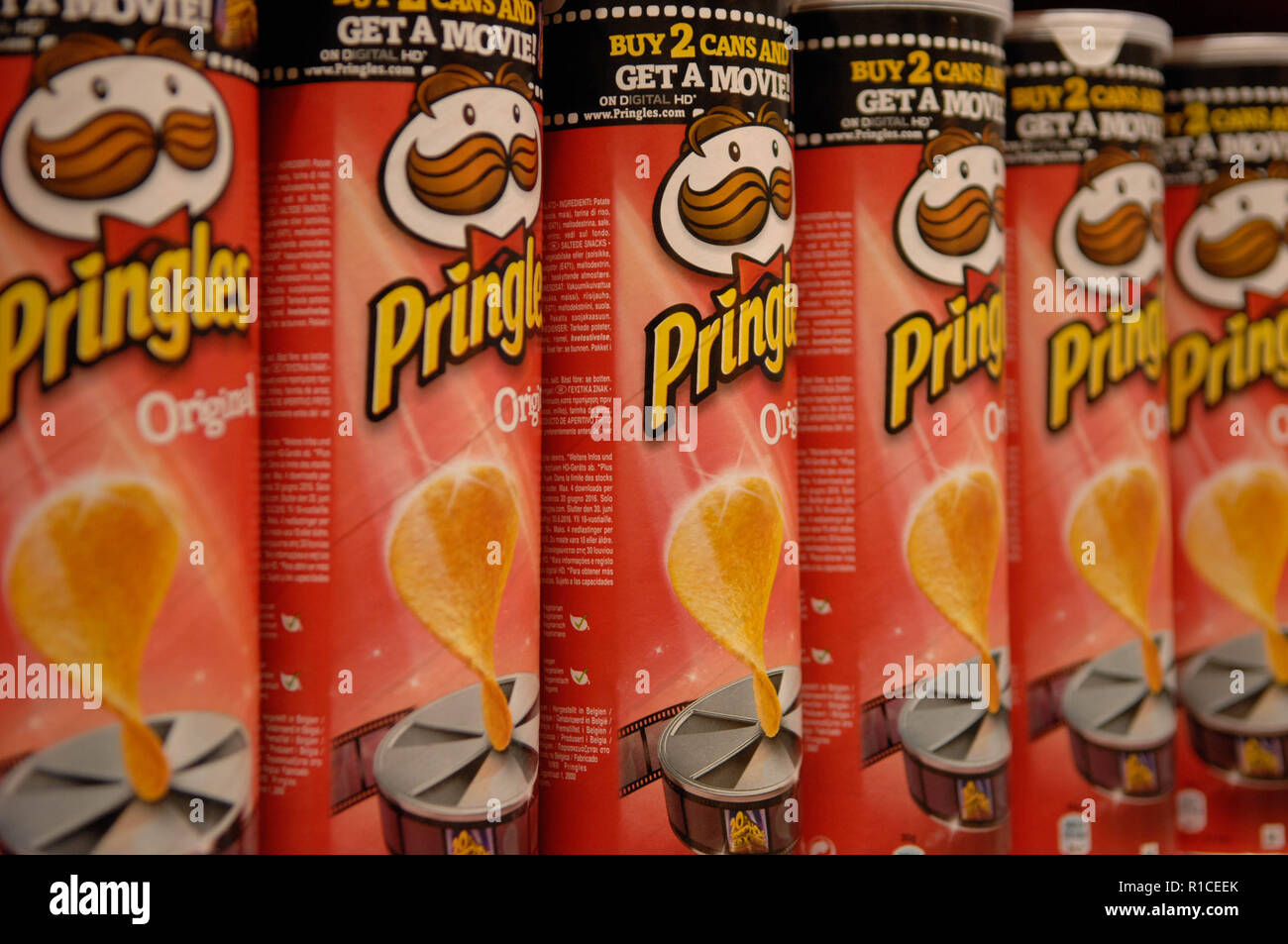 Pringles, Chips, Pommes frites Stockfoto
