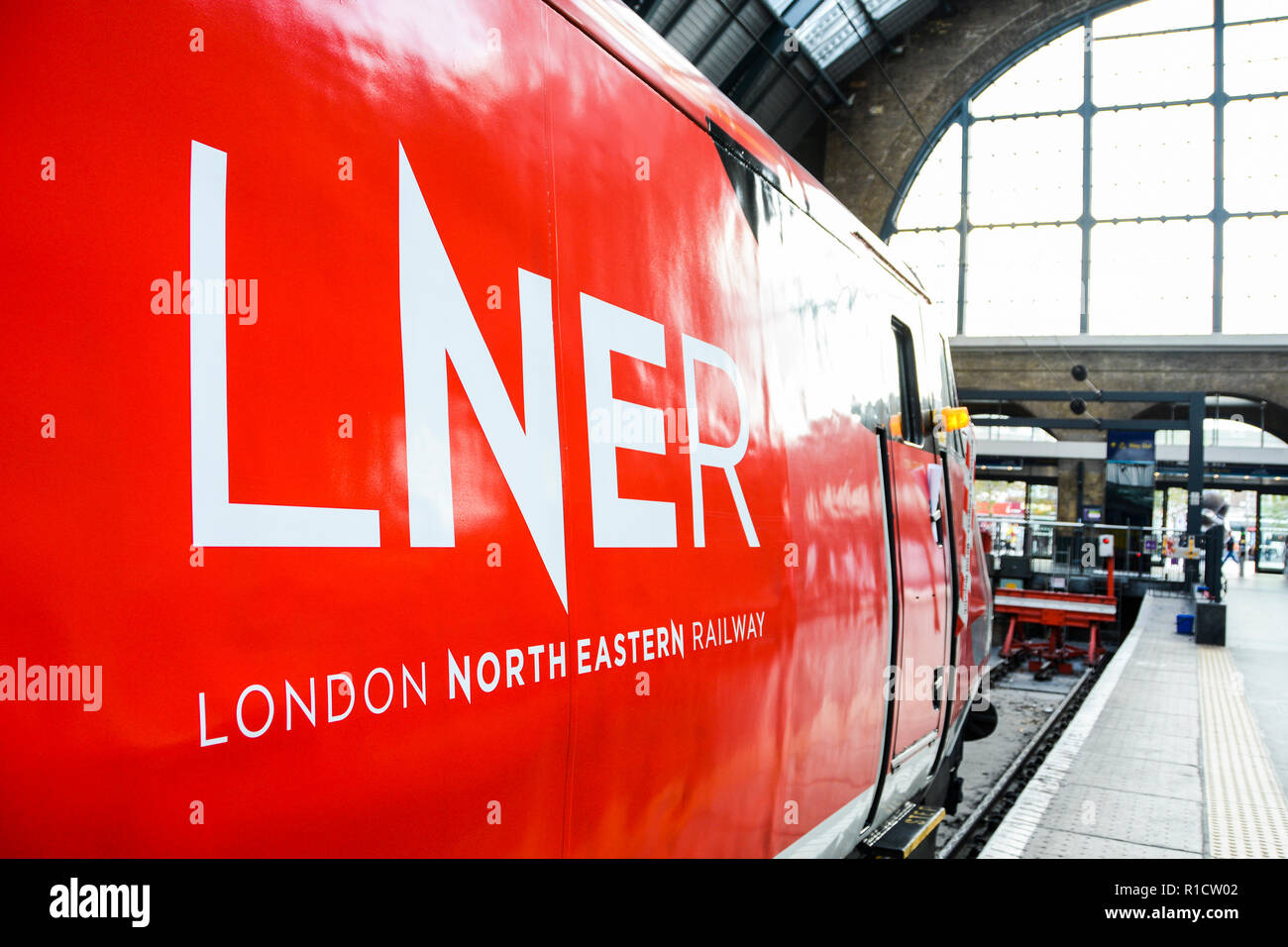 London North Eastern Railway (LNER), Bahnhof Kings Cross, London, UK Stockfoto