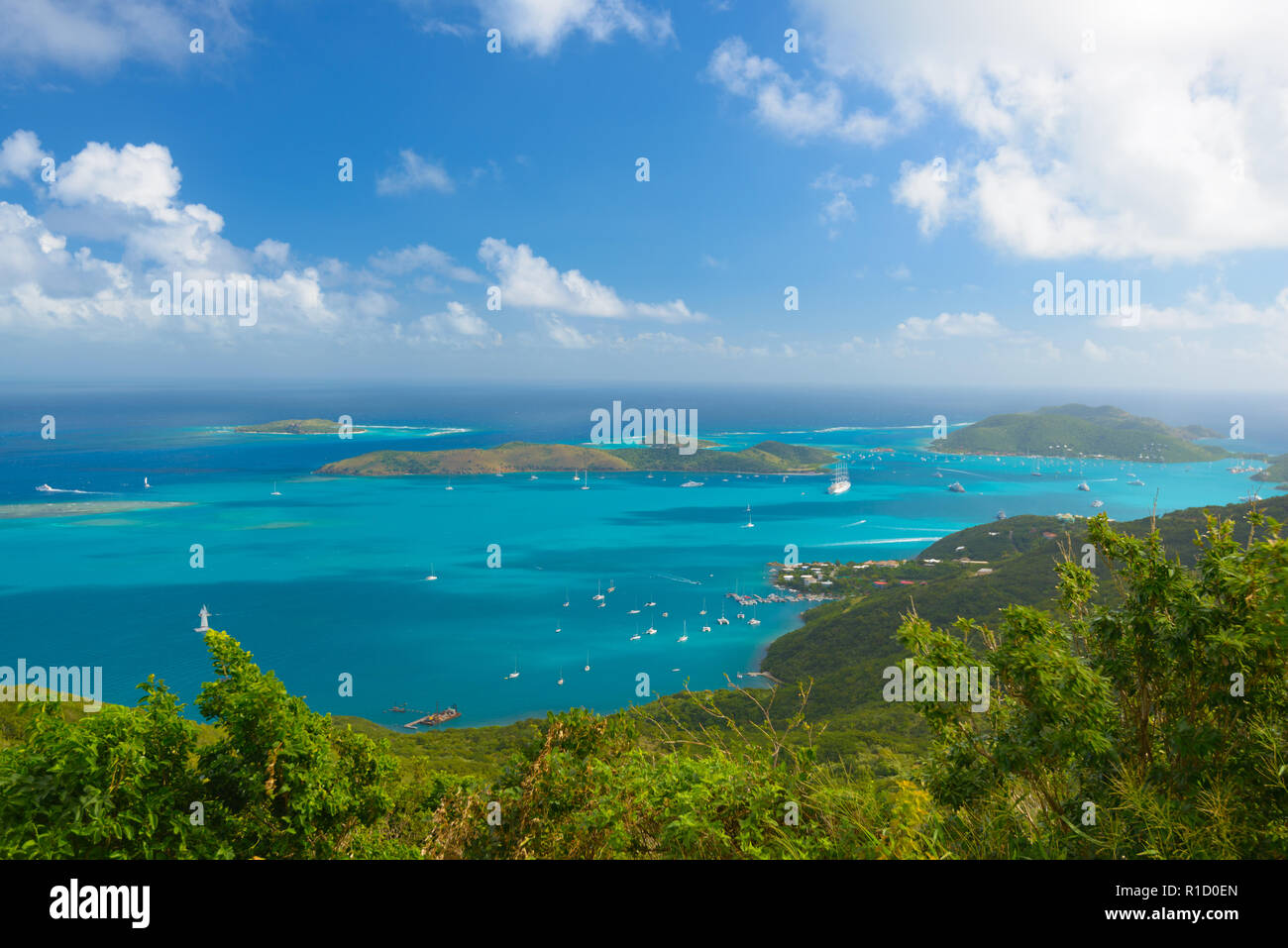 Virgin Gorda in den British Virgin Islands of the Carribean. Stockfoto