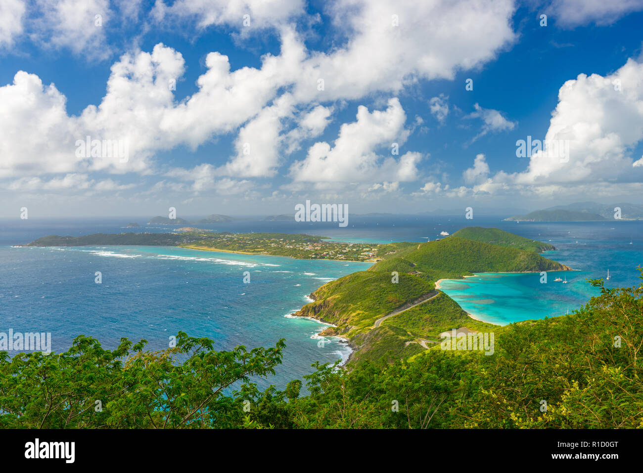 Virgin Gorda in den British Virgin Islands of the Carribean. Stockfoto