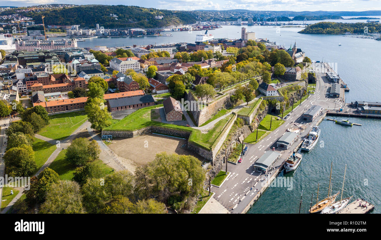 Die Akershus Festung oder der Akershus Festning, Oslo, Norwegen Stockfoto