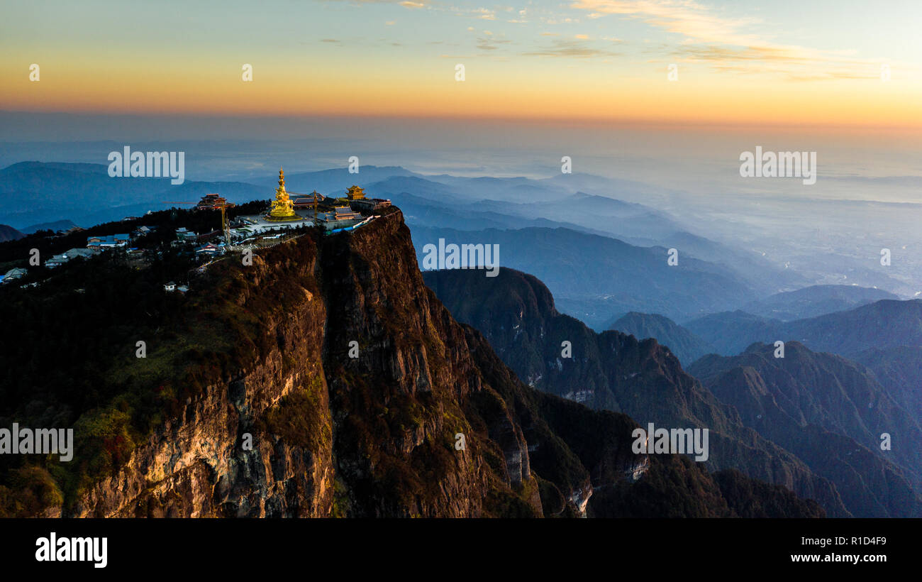 Guter Lage: Emeishan oder Emei Berg, Provinz Sichuan, China Stockfoto