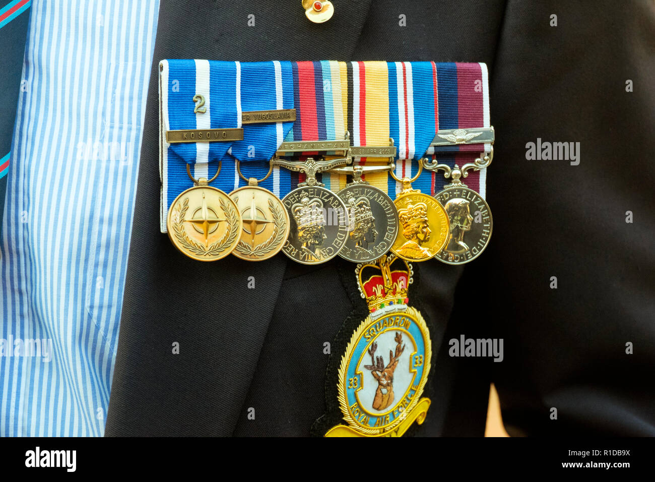 London, Großbritannien. 11. November 2018. Militärischen Veteranen nehmen an der Erinnerung Tag der Parade zum Gedenken an den 100. Jahrestag des Endes des Ersten Weltkriegs. Stockfoto