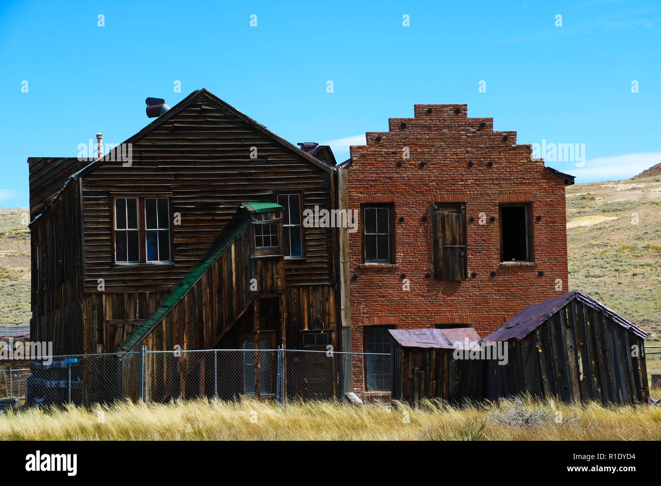 Bodie Ghost Town, Rathaus verlassenen Goldgräberstadt, Kalifornien Stockfoto