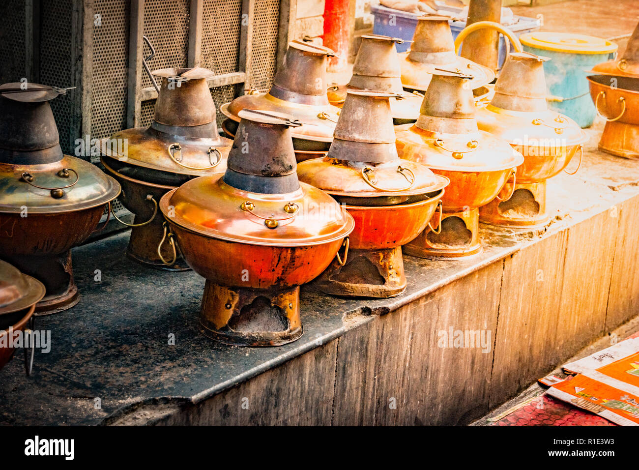 Die Pekinger heiße Töpfe Stockfoto