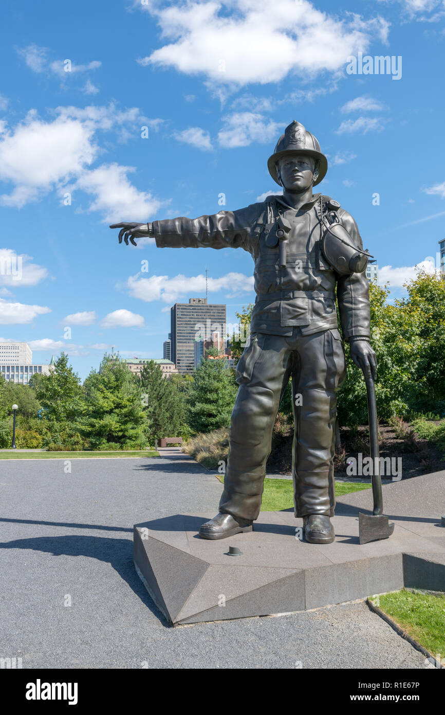 Kanadische Feuerwehrmänner Memorial, Ottawa, Kanada Stockfoto