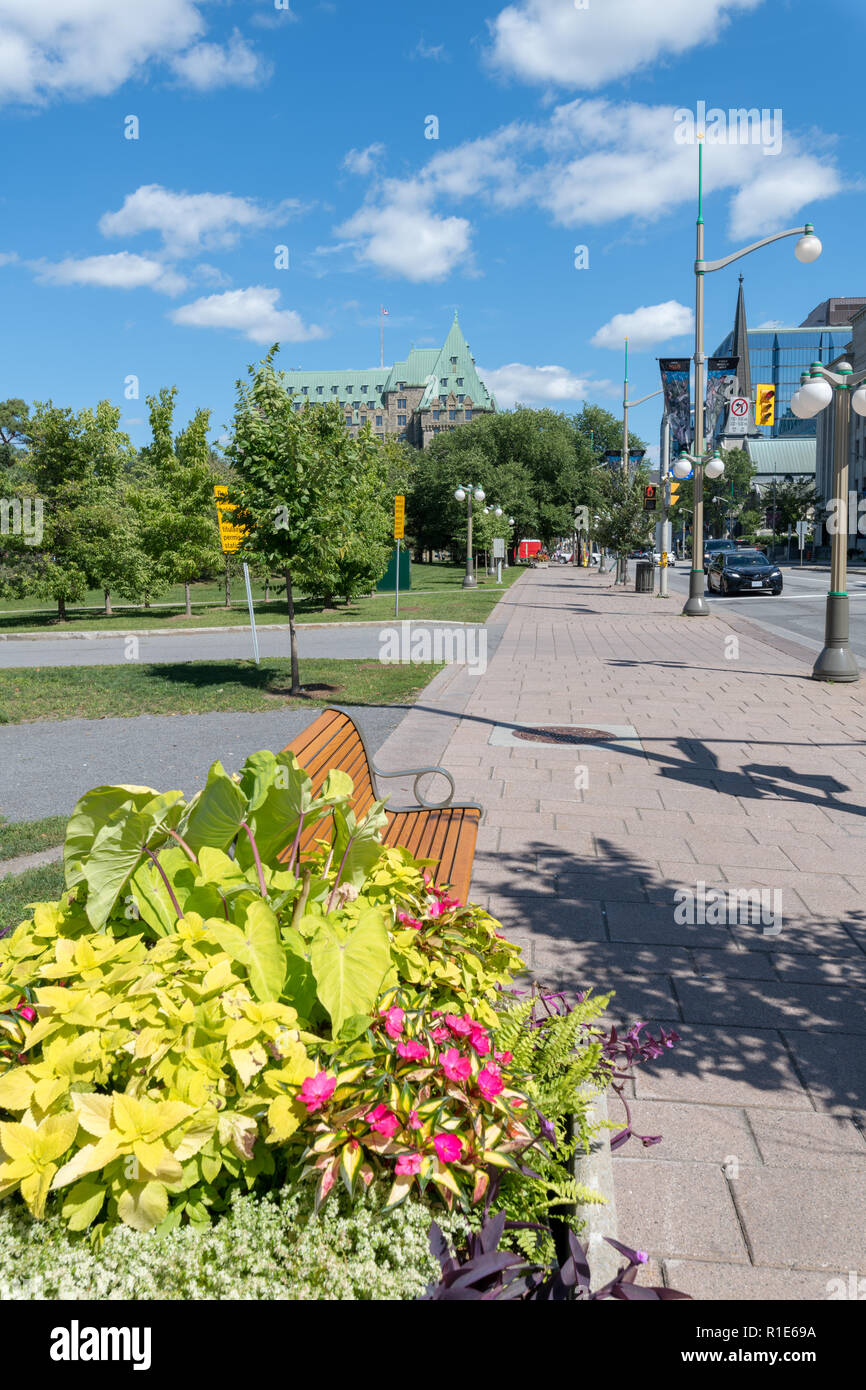 Blick auf den Parliament Hill, Ottawa, Kanada Stockfoto