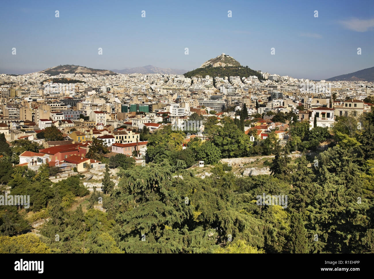 Mount Lycabettus in Athen. Griechenland Stockfoto