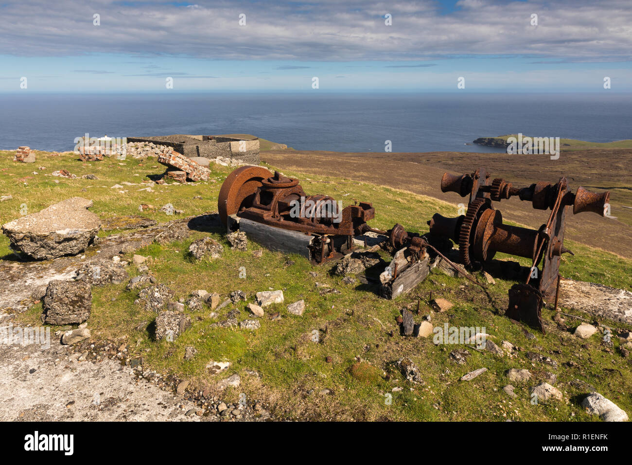 Radarstation II. Weltkrieg Stockfoto