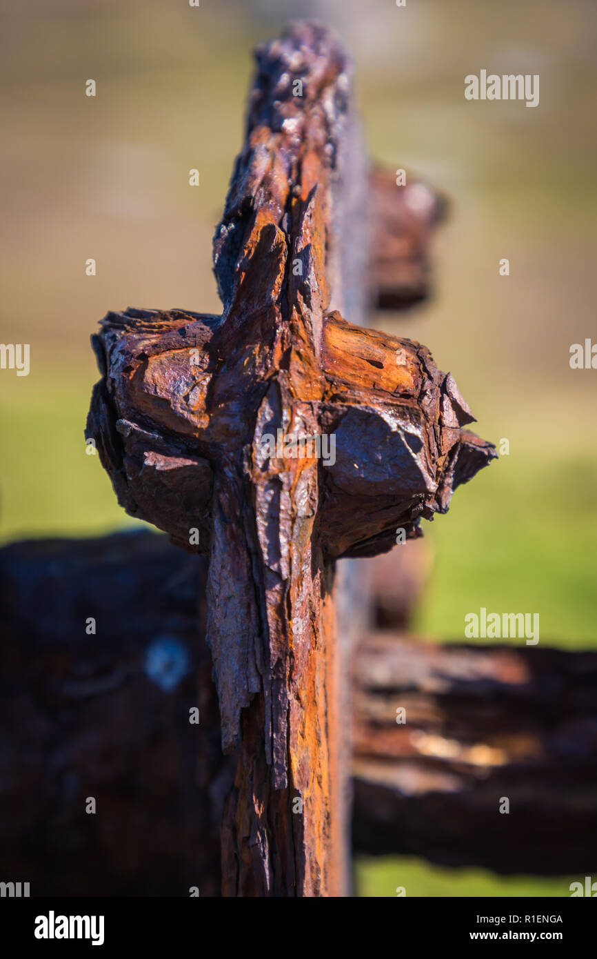 Radar Ausrüstung aus dem Zweiten Weltkrieg auf Fair Isle Stockfoto