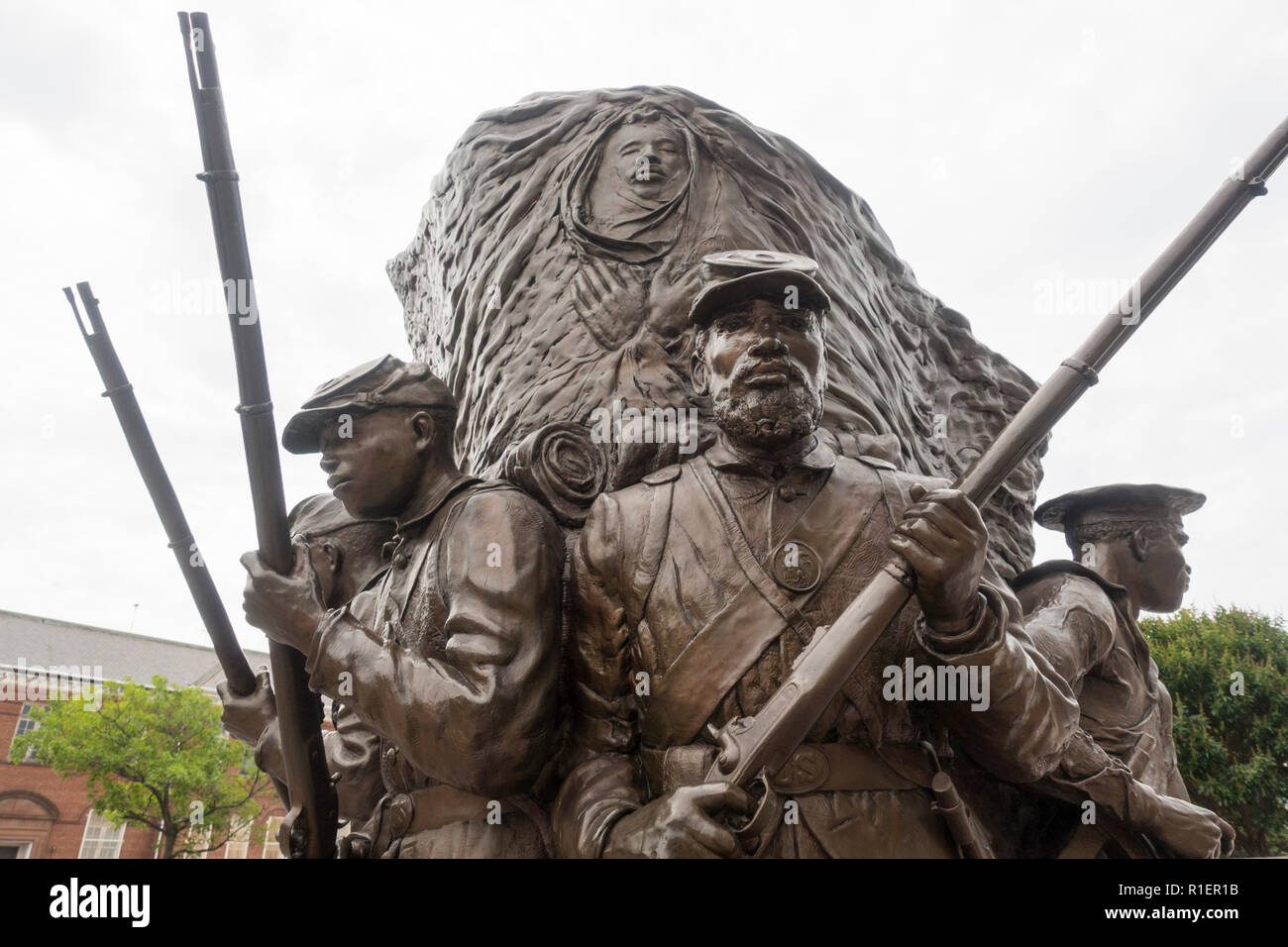 African American Civil War Memorial in Washington DC Stockfoto