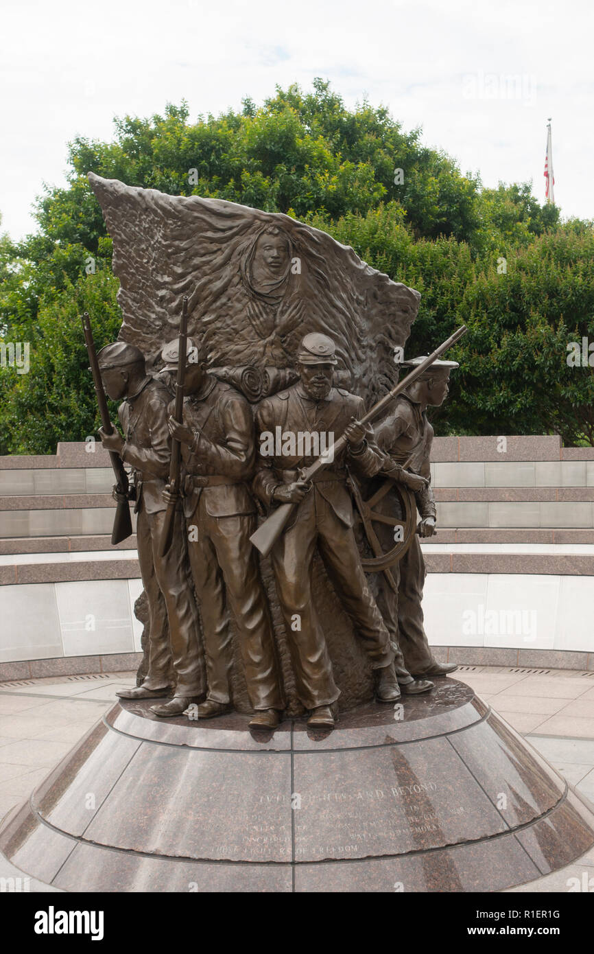 African American Civil War Memorial in Washington DC Stockfoto
