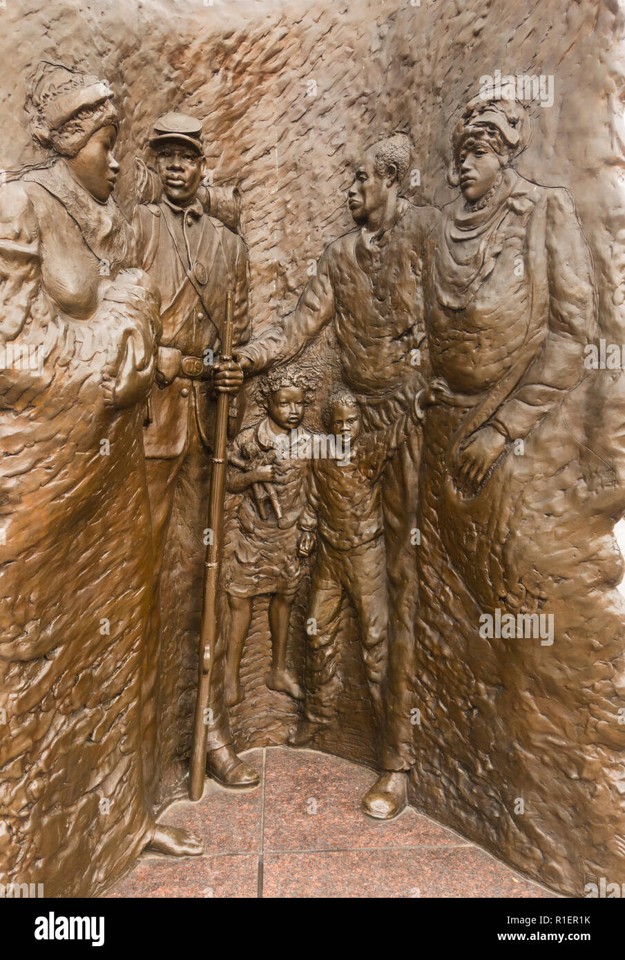 African American Civil War Memorial in Washington DC Stockfoto