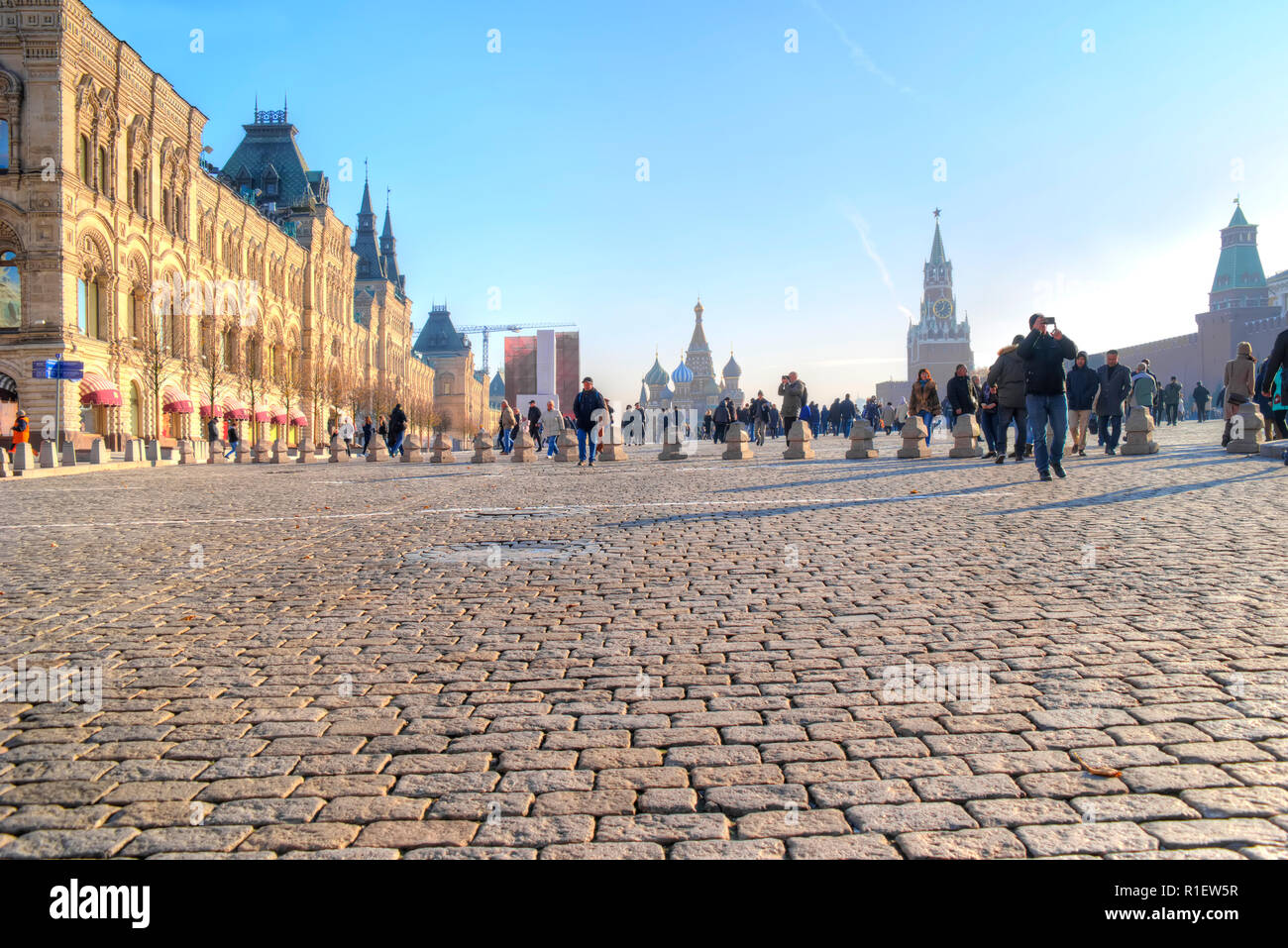 Moskau, Russland - November 07.2018: Rotes Quadrat. Historischen, geistigen und kulturellen Zentrum der Stadt Stockfoto