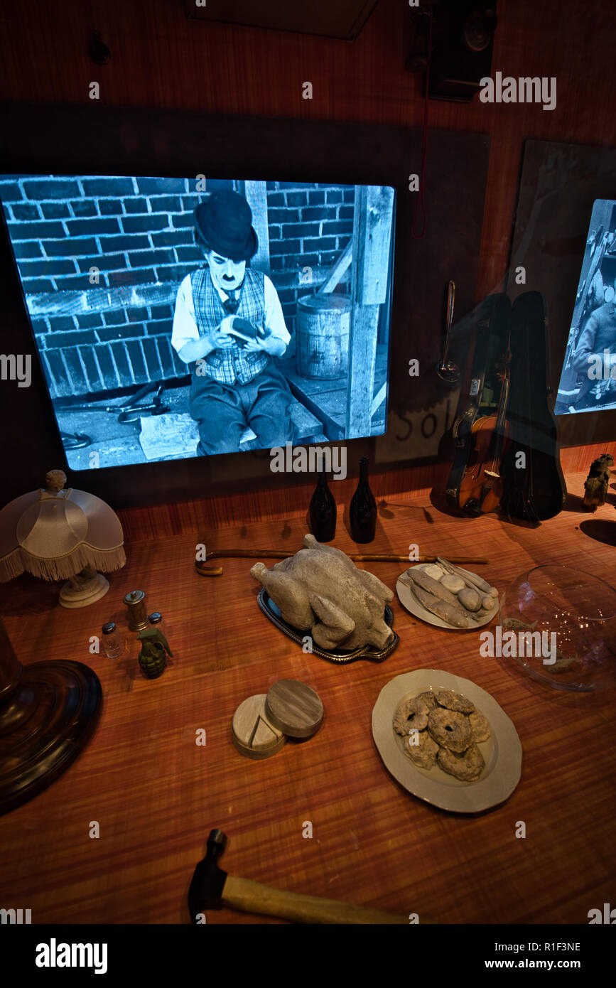 Charlie Chaplin's World/Vevey-Switzerland Home-Chaplins Stockfoto