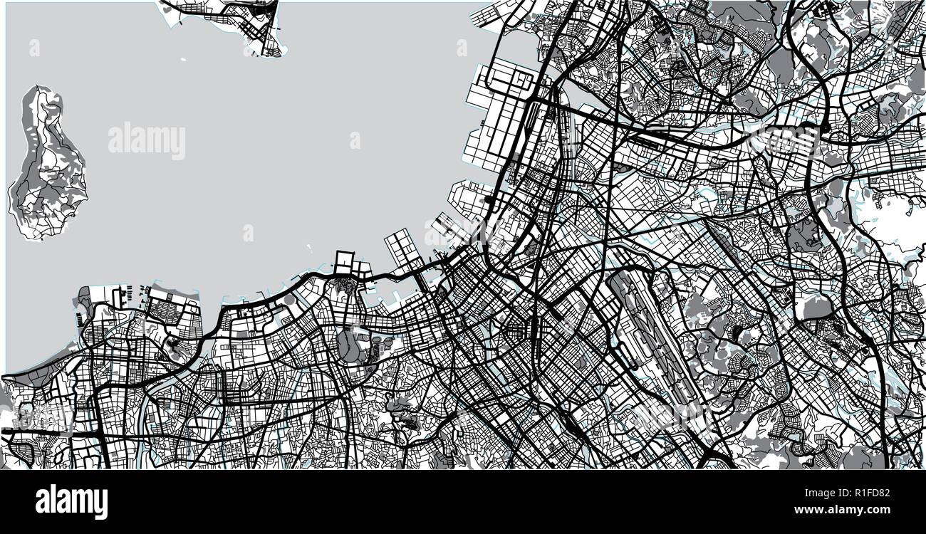 Karte von fukuoka -Fotos und -Bildmaterial in hoher Auflösung – Alamy