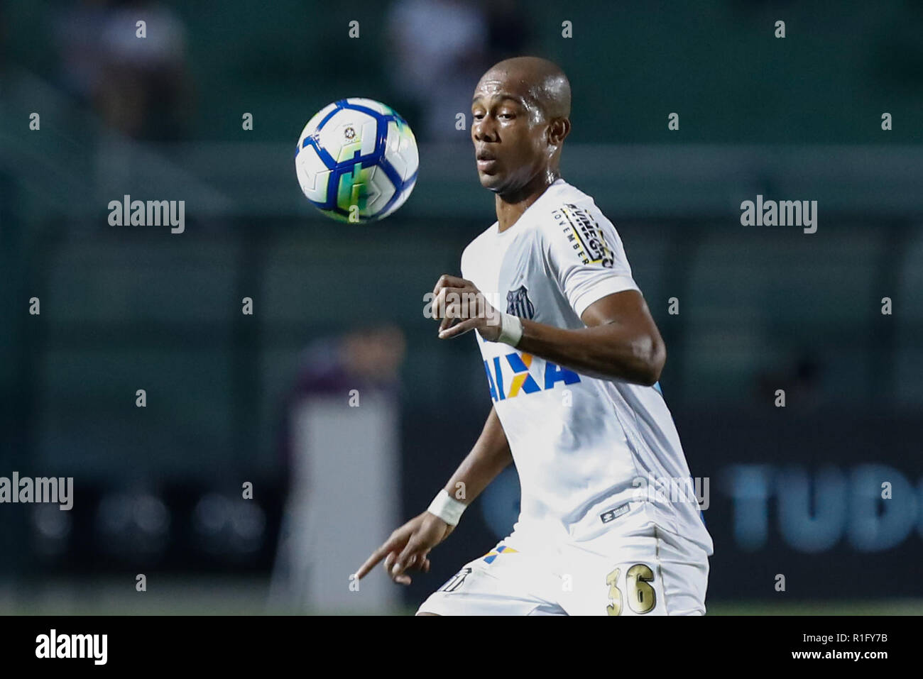 SP - Sao Paulo - 12/11/2018 - Brasileiro eine 2018, Santos x Chapecoense-"Copete jogador Santos durante Partida contra o Chapecoense keine Estadio Estádio do Pacaembu pelo Campeonato Brasileiro eine 2018 tun. Foto: Marcello Zambrana/AGIF Stockfoto