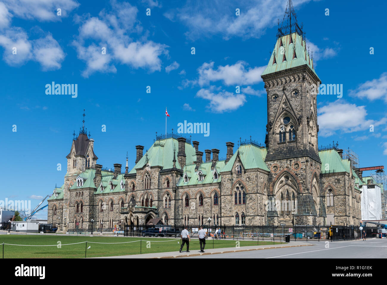 East Block, kanadische Parlament Gebäude, Ottawa, Kanada Stockfoto