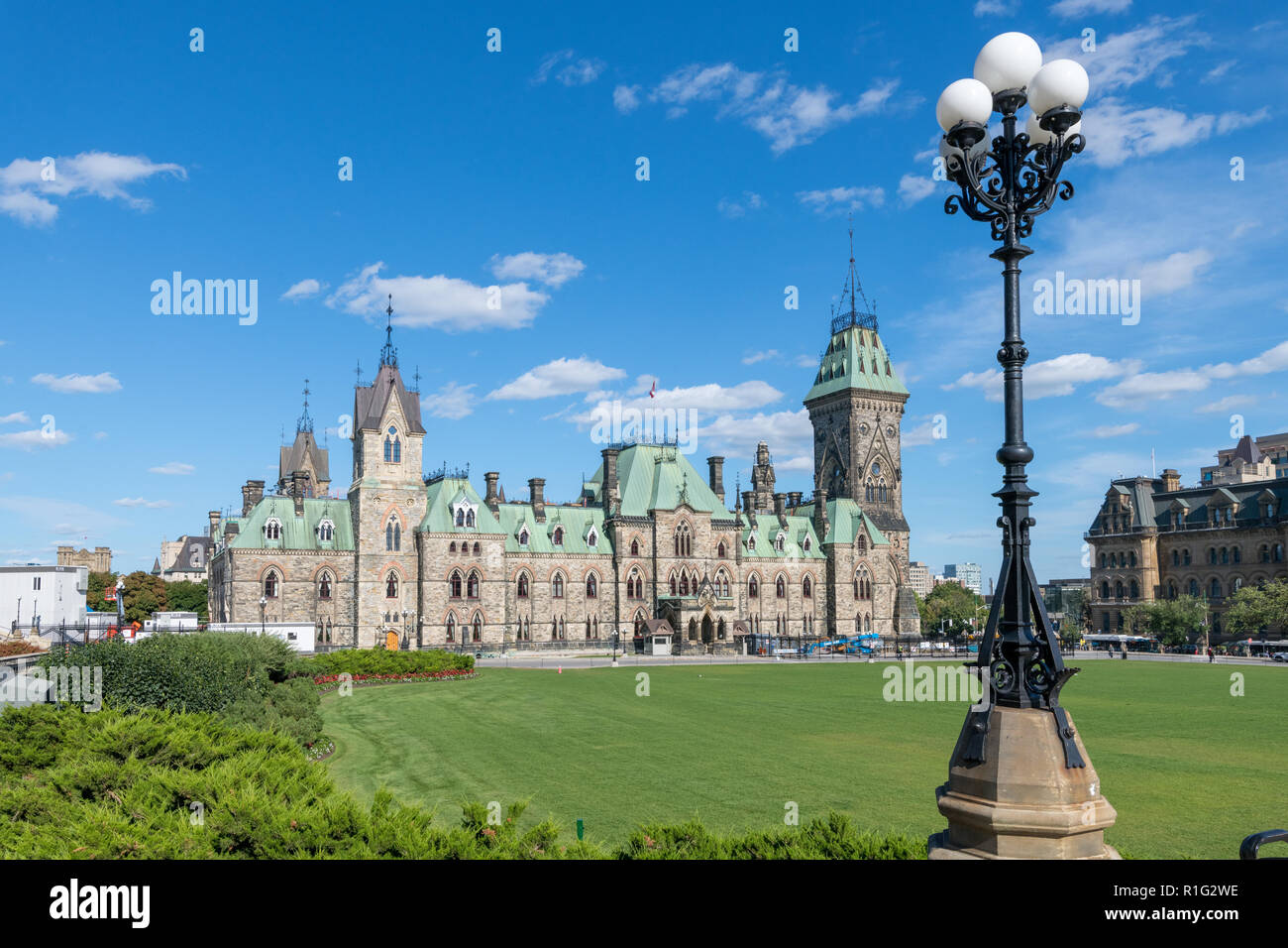 East Block, kanadische Parlament Gebäude, Ottawa, Kanada Stockfoto
