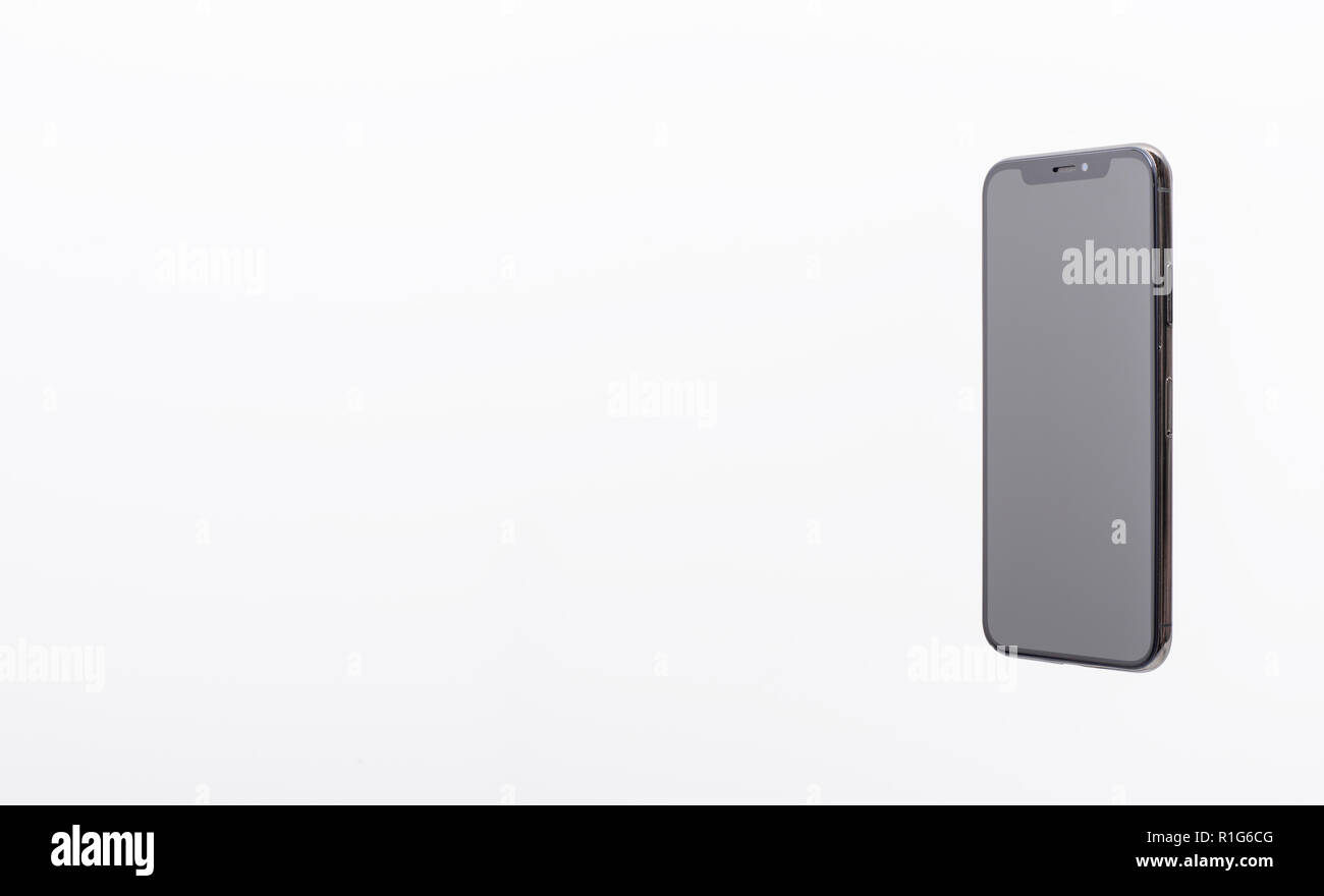 Smartphone, iphone, mobile Web Design mockup Stockfoto