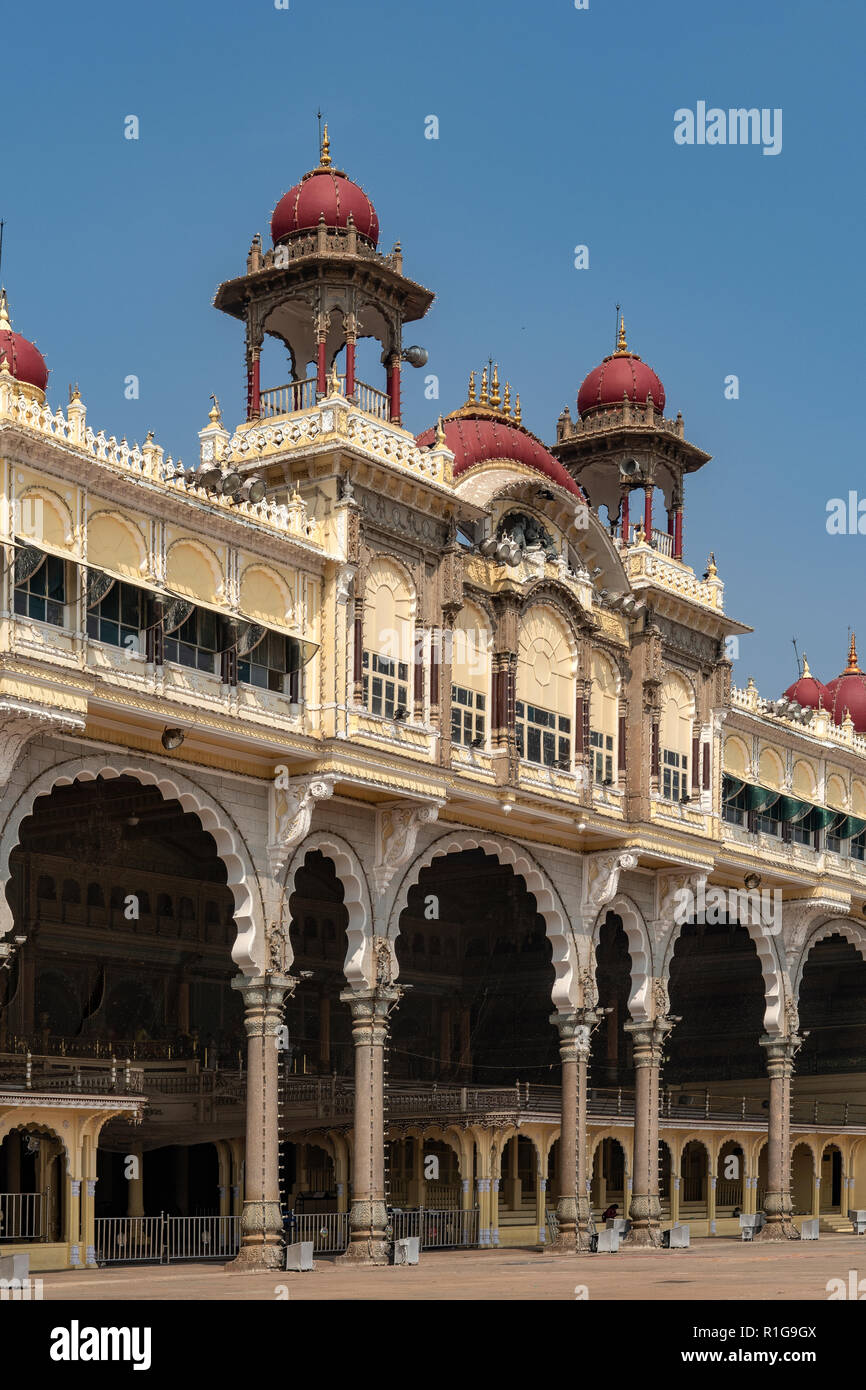 Mysore Palace, Mysore, Karnataka, Indien Stockfoto