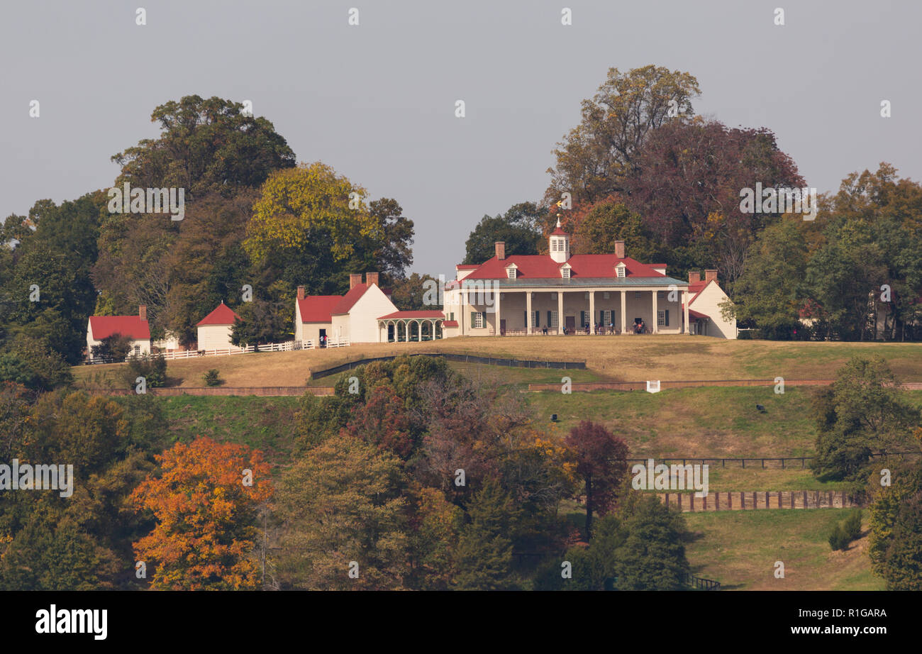 George Washington's Mount Vernon home Stockfoto