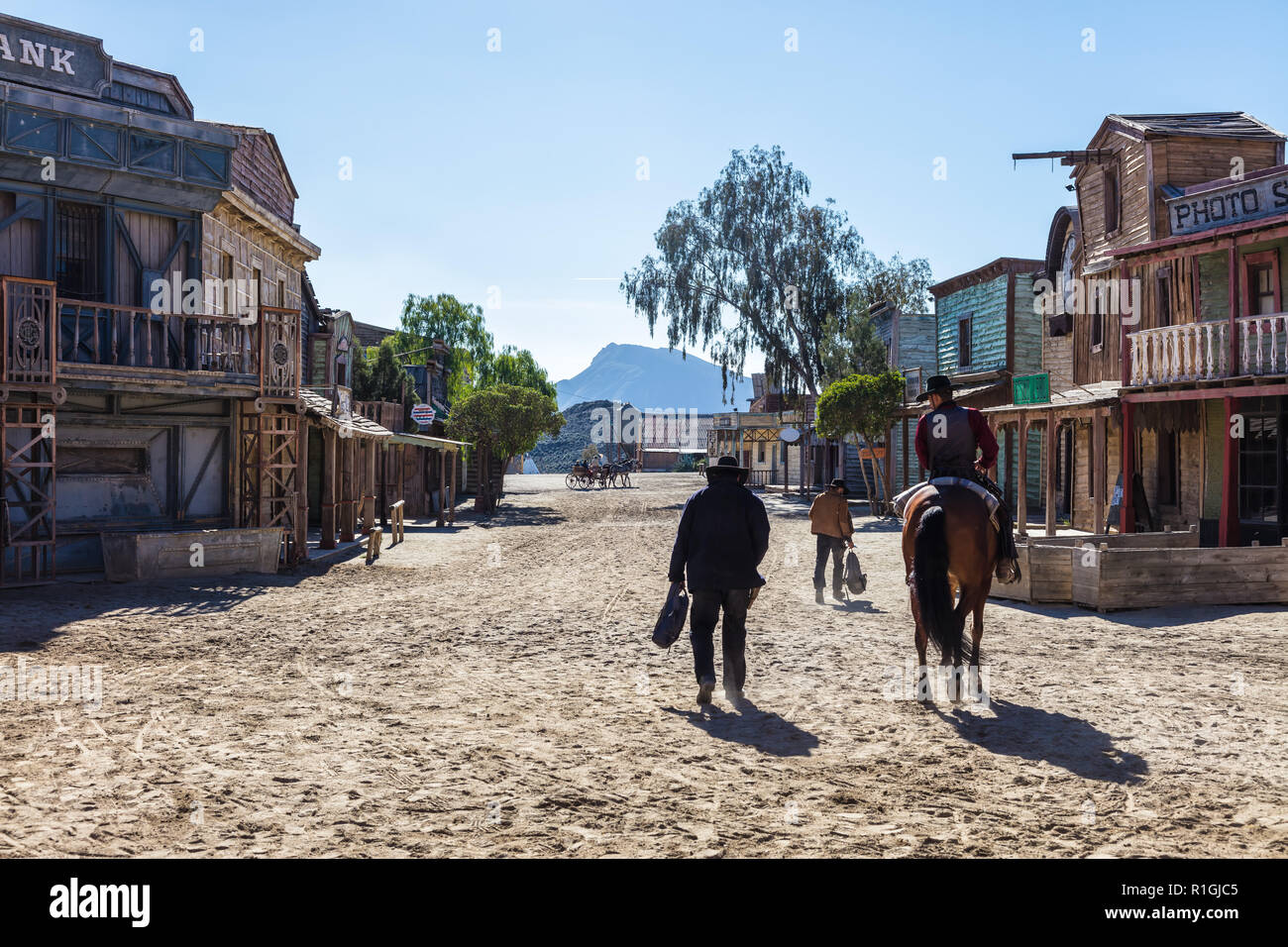 Fort Bravo Texas Hollywood western style Theme Park in der Provinz Almeria, Spanien Stockfoto