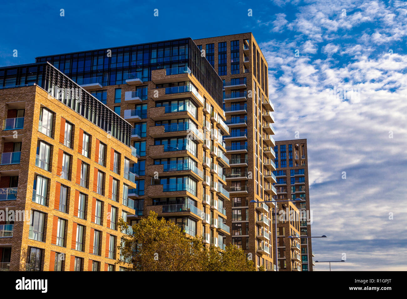 Neue Berkeley Wohnungen wohnung Entwicklung in Royal Arsenal, Woolwich, London, England, Großbritannien Stockfoto