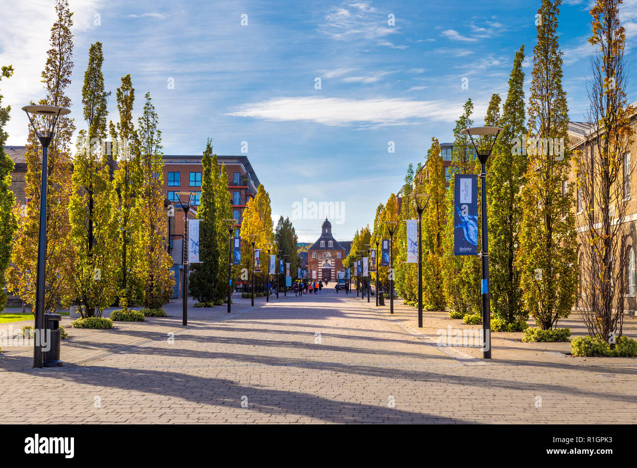 Nr. 1 Street in Woolwich Arsenal, London, Großbritannien Stockfoto