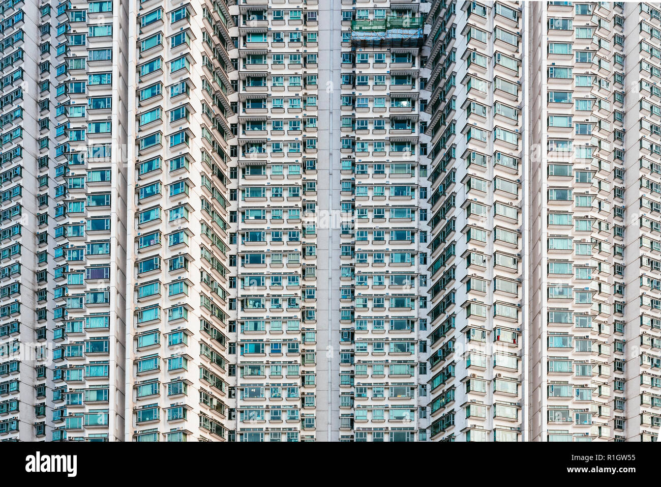 Hochhaus in Hongkong Stockfoto