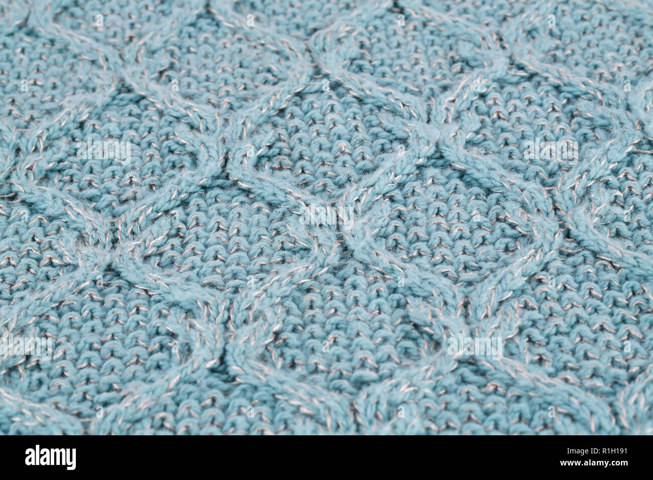 Gestrickte Tuch Closeup Hintergrundbild. Stockfoto