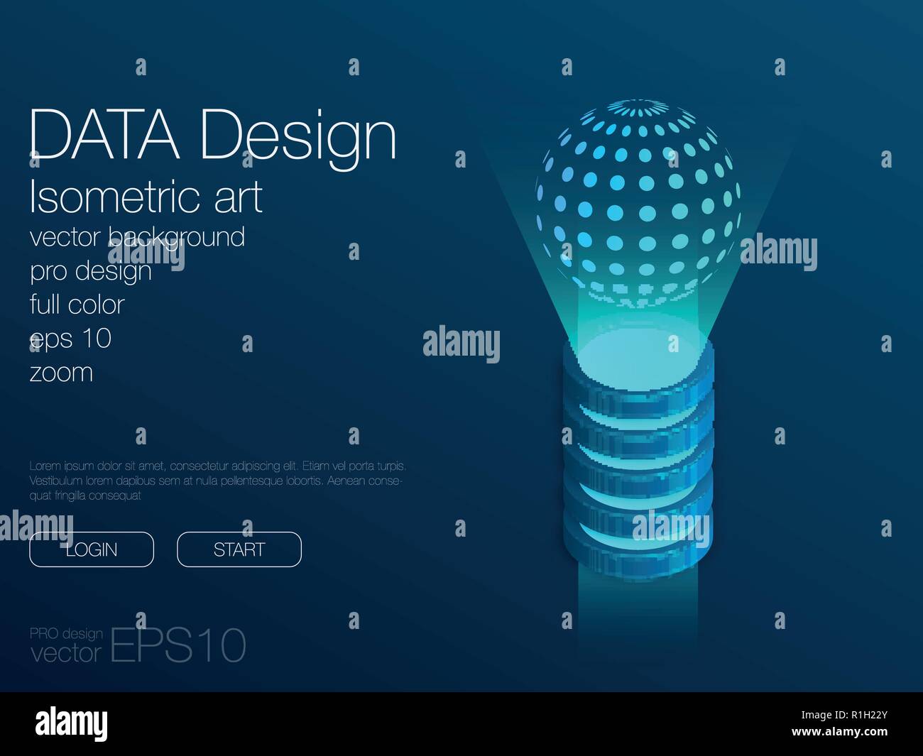 Dashboard Infografik Vorlage mit modernem Design Stock Vektor